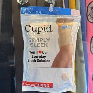 NWOT CUPID Simply Sleek High Waist Thong — Beige/Nude